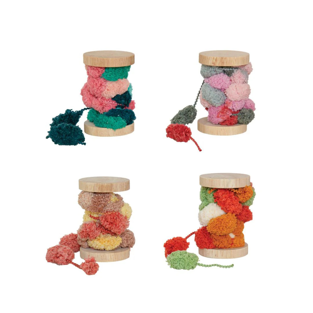 Pom Pom Trim | Pink Antlers