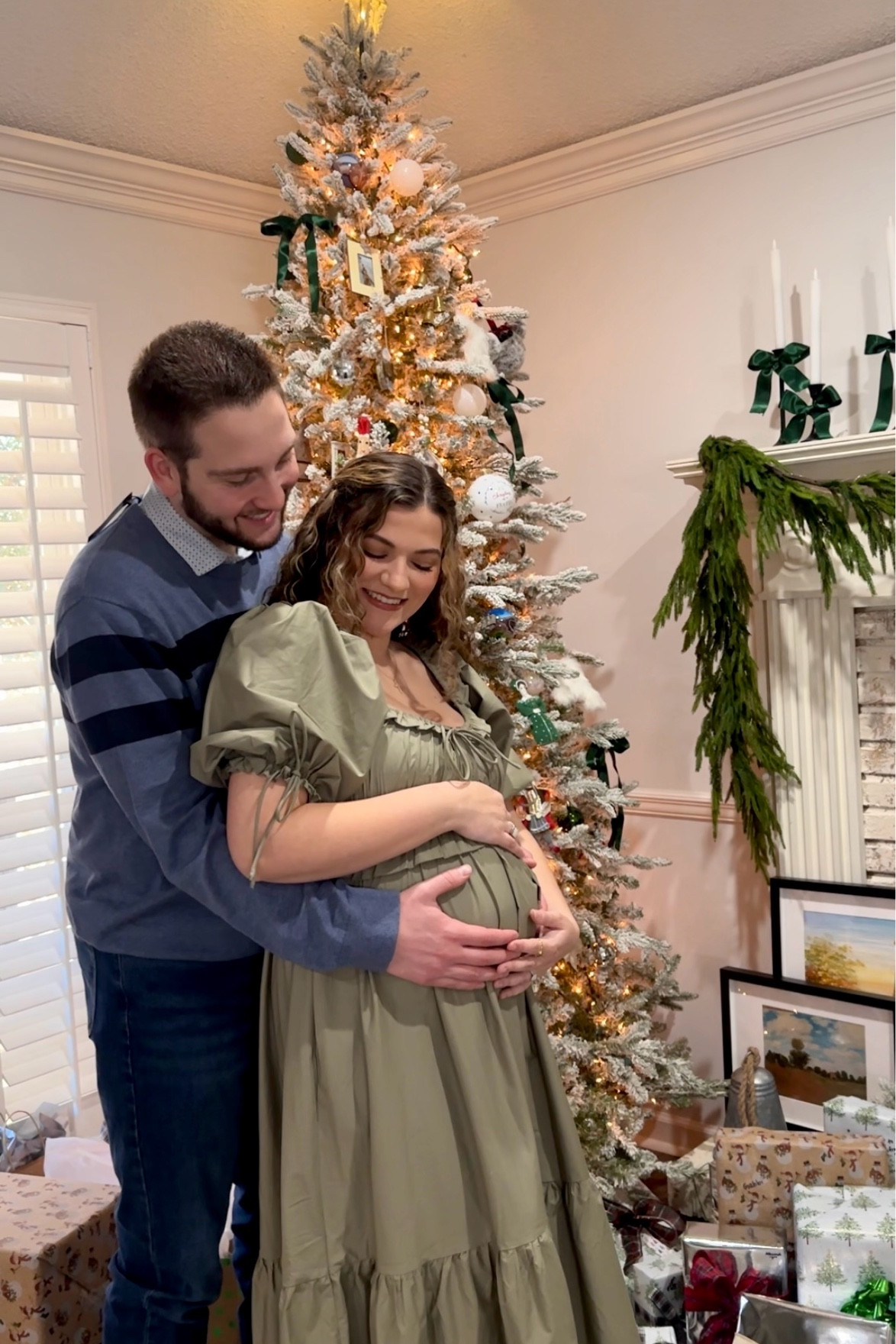 Bump friendly maternity dress in the cutest olive green color with bow and puff sleeve details! Such great quality from shop worth collective! Would be a great style choice for maternity photos, family photoshoot, Easter dress, valentines date night outfit! They carry in lots of color options. 

#LTKSaleAlert #LTKBump #LTKBaby