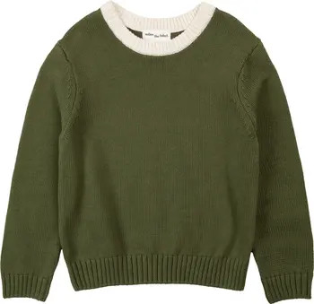 MILES THE LABEL Kids' Winter Moss Cotton Sweater | Nordstrom | Nordstrom