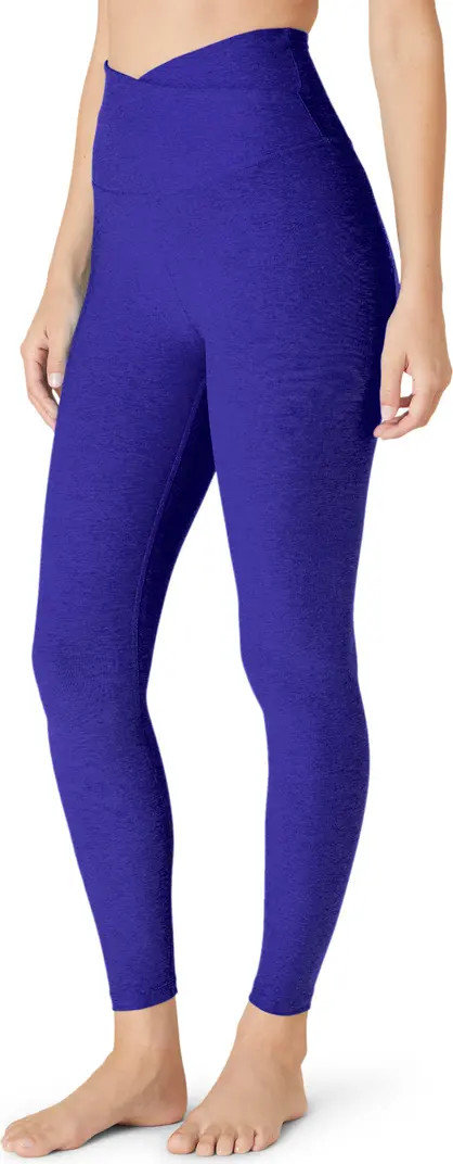 At Your Leisure Space Dye High Waist Midi Leggings | Nordstrom