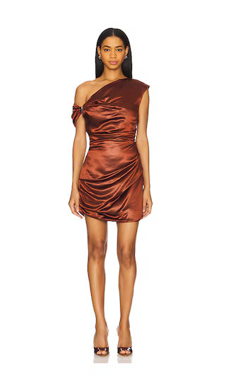 Paris Georgia Claw Remmy Mini Dress in Cognac. - size M | Revolve Clothing (Global)