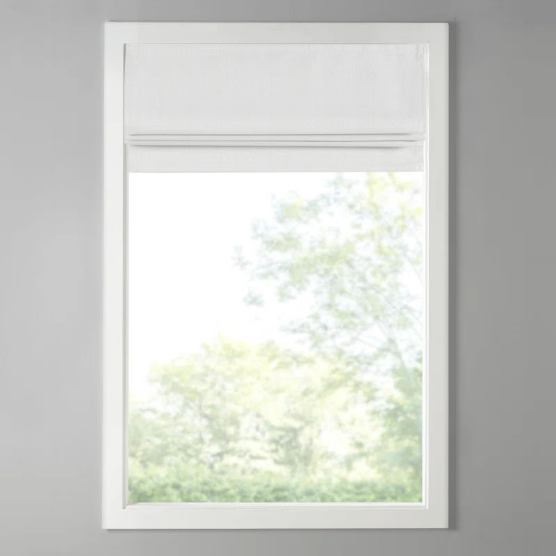 Galen Basketweave Cordless Room Darkening Roman Shade | Wayfair North America