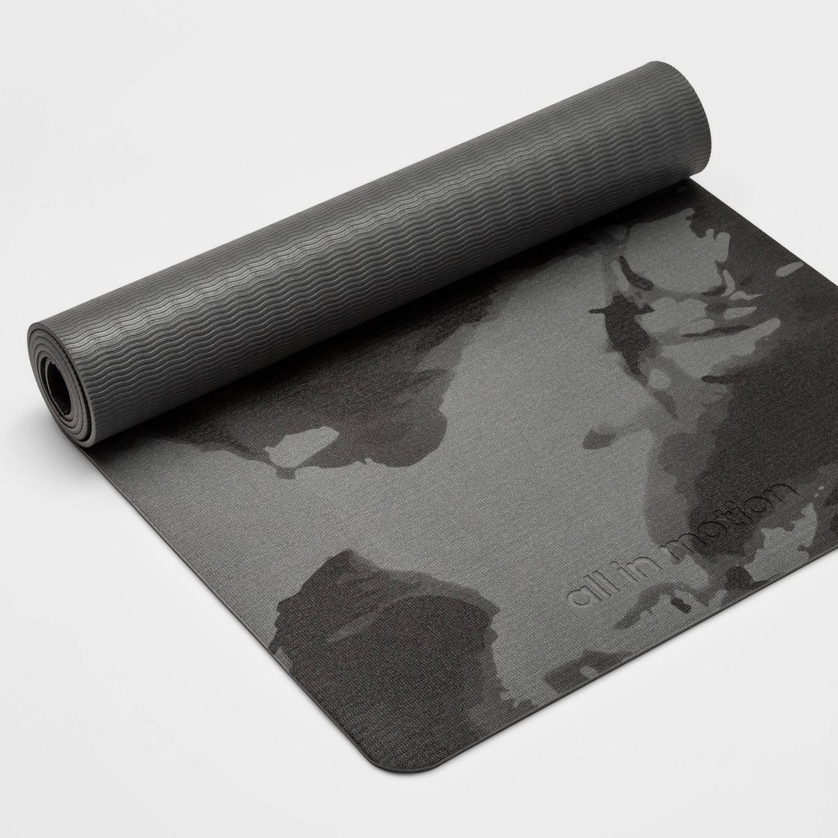 Swirl Print Yoga Mat 5mm Gray - All in Motion™ | Target