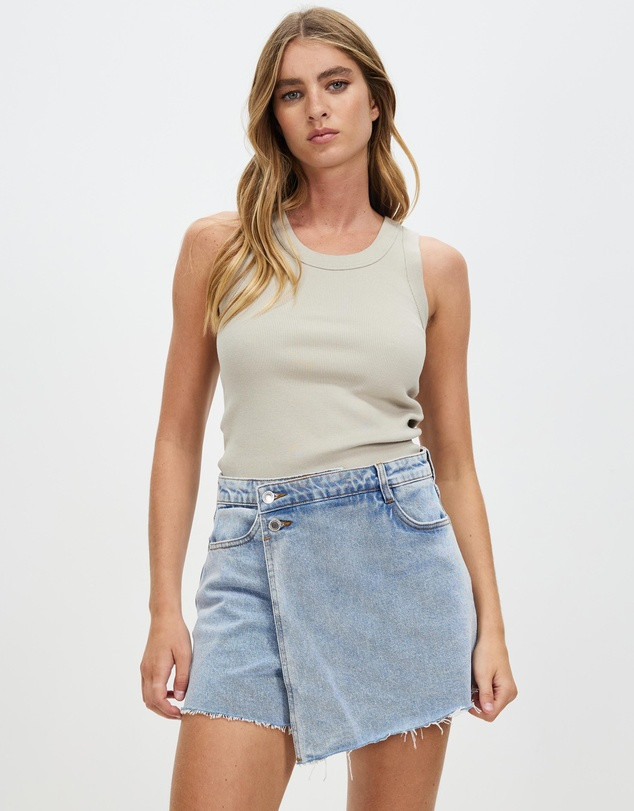 Miana Organic Rib Tank | THE ICONIC (AU & NZ)