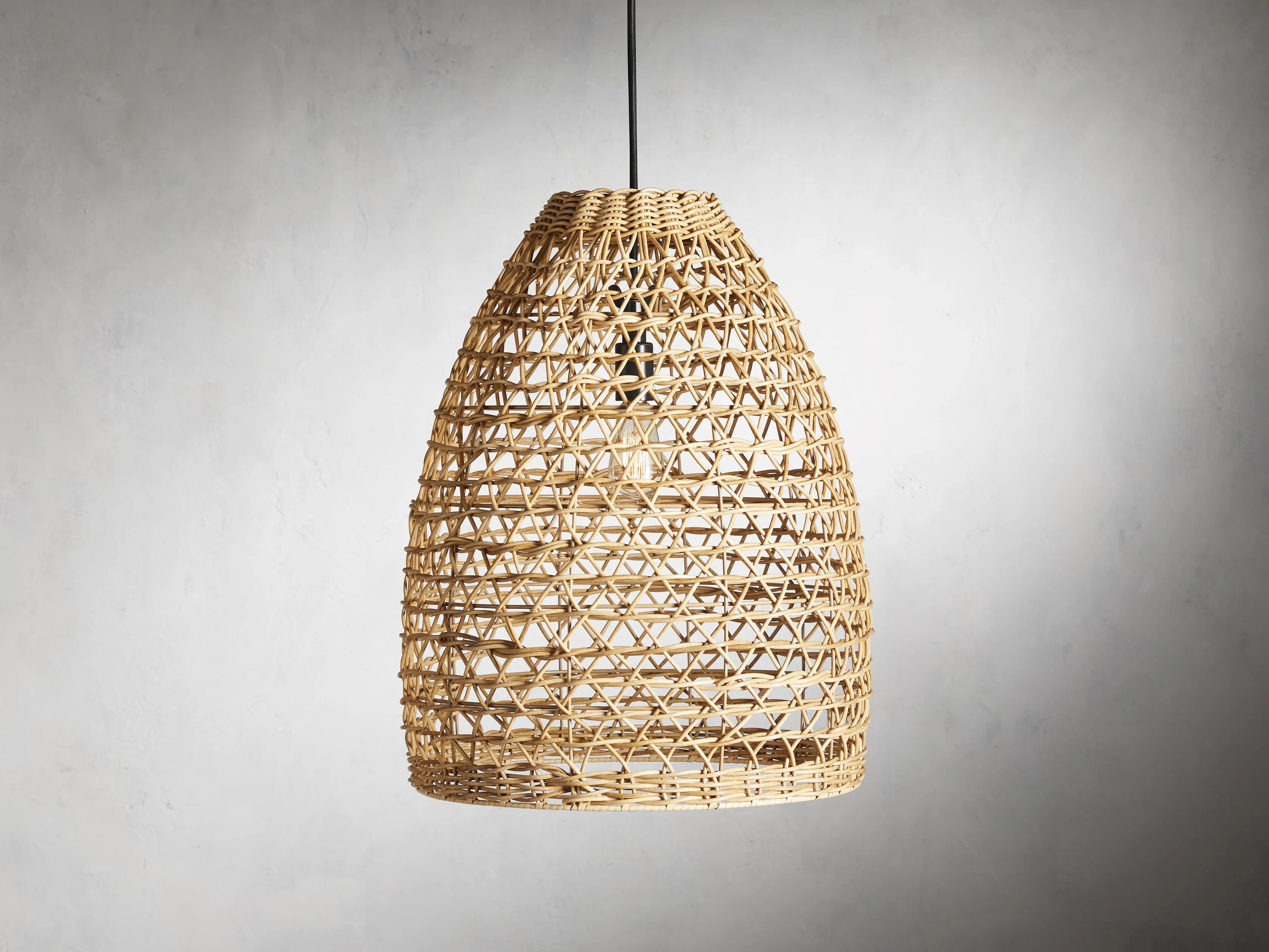 Braemar Outdoor Natural Pendant | Arhaus