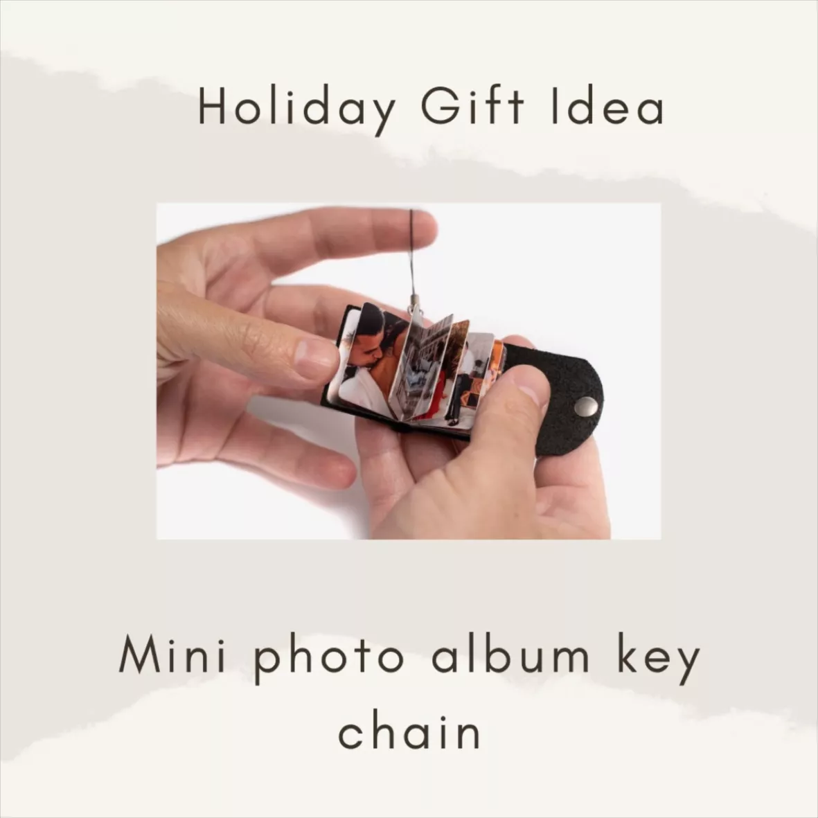 mini photo album keychain