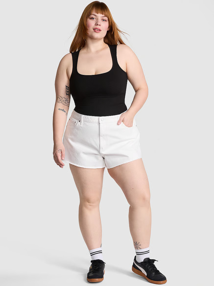 Denim by PINK Mid-Rise Jean Shorts | Victoria's Secret (US / CA )