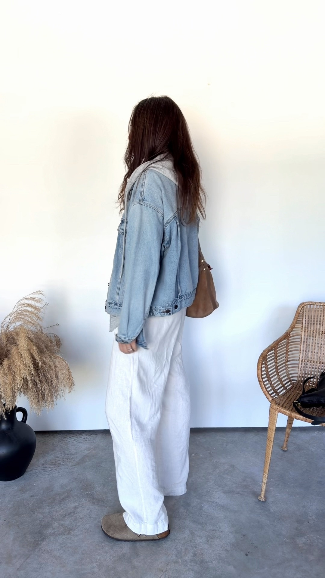 Wearing the small denim jacket and medium for the sleeveless hoodie

#LTKOver40 #LTKCon