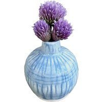 Ceramic Light Blue Vase Bottle | Small Carved Porcelain Bud Vase, 3.5"" X 2.75 | Etsy (US)