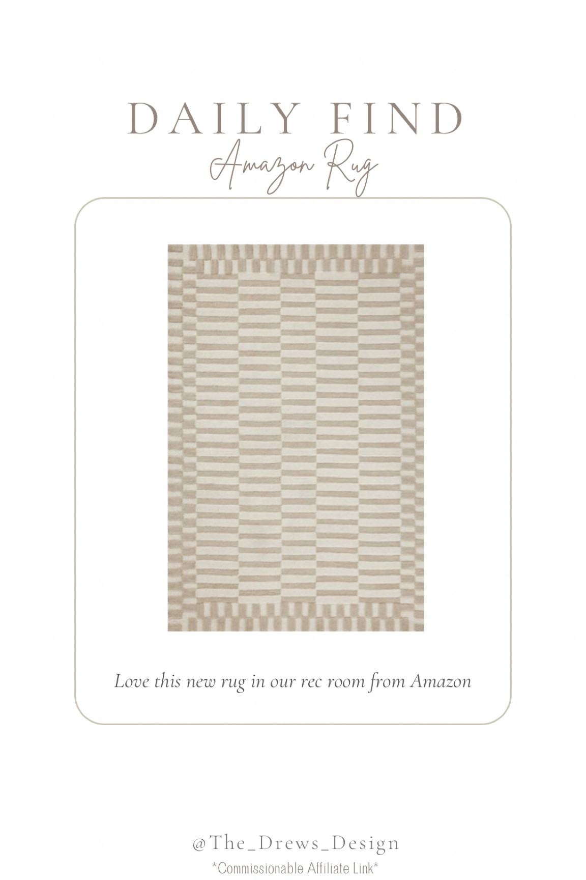 Rec room rug, Amazon rug, neutral rug

#LTKSeasonal #LTKfindsunder50 #LTKhome