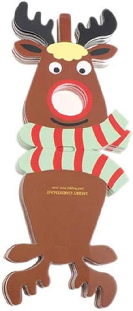 Amosfun 25pcs Christmas Lollipop Paper Card DIY Reindeer Candy Lollipop Decoration Cards Paper Lo... | Amazon (US)