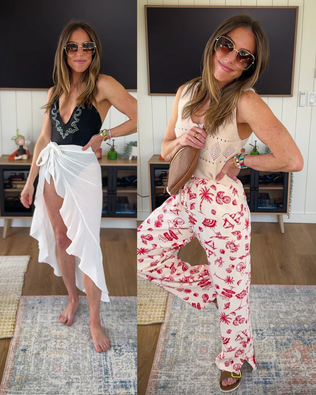 Summer looks from target and Amazon. Size down in the graphic pants, I’m in an extra extra small. Size small in the swimsuit. ☀️👙🍉🦞

#LTKFindsUnder50 #LTKOver40 #LTKSeasonal