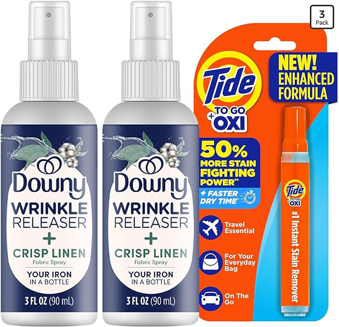 Amazon.com: Downy Wrinkle Release Spray Bundle w/Bonus Tide Pen Sample - 3 Pack : Health & Househ... | Amazon (US)