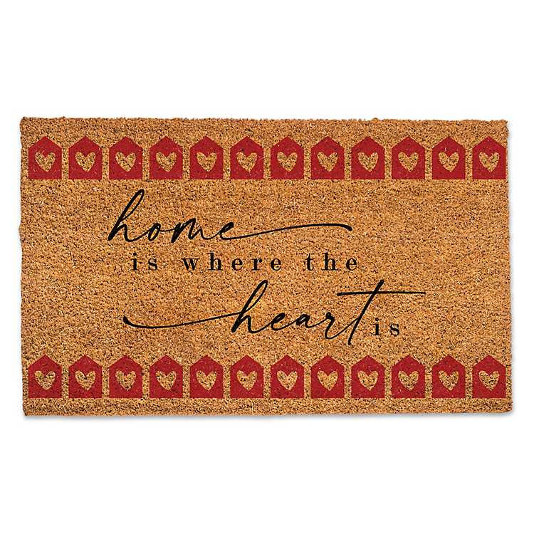 Home is Where the Heart Is Cursive Doormat | Kirklands