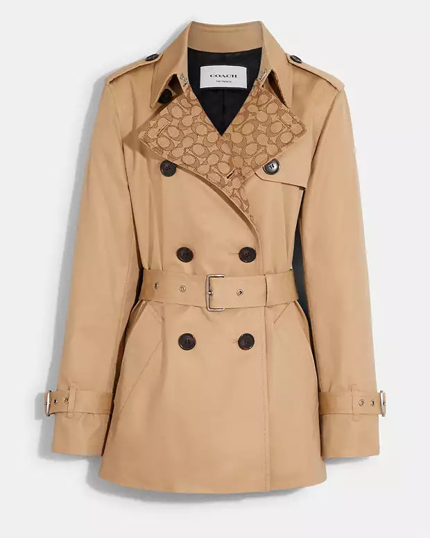 Solid Mid Trench Coat | Coach Outlet US