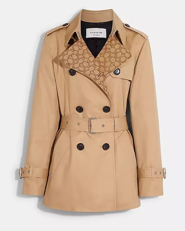 Solid Mid Trench Coat | Coach Outlet