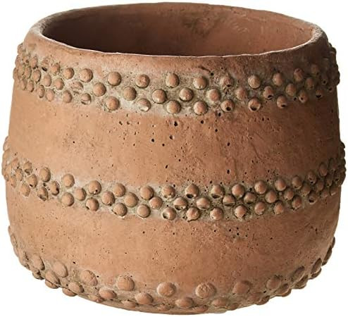 Creative Co-op DA8379-1 Brown & Orange Cement Planter | Amazon (US)