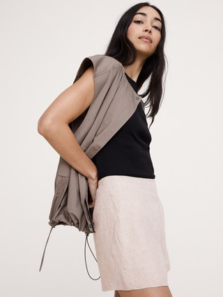 High-Rise 3" Linen Short | Banana Republic (US)