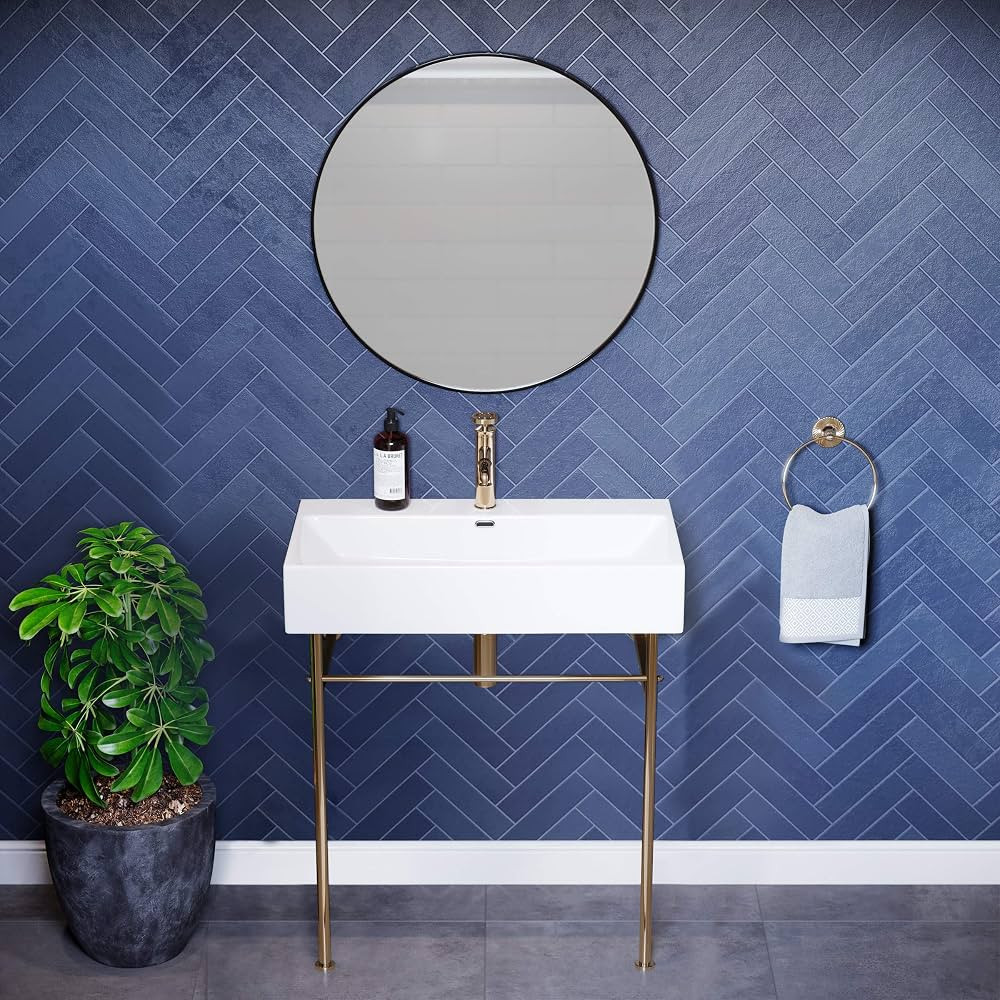 Swiss Madison Well Made Forever SM-CS722, Claire 30" Ceramic Console Sink In Glossy White Basin | Amazon (US)
