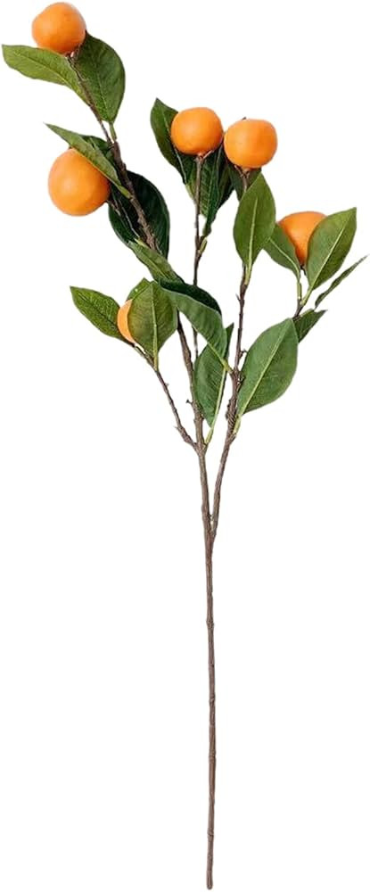Artificial Tangerine Branches, 25.59IN Simulation Orange Branch Kumquat Tangerine Branch Lifelike... | Amazon (US)