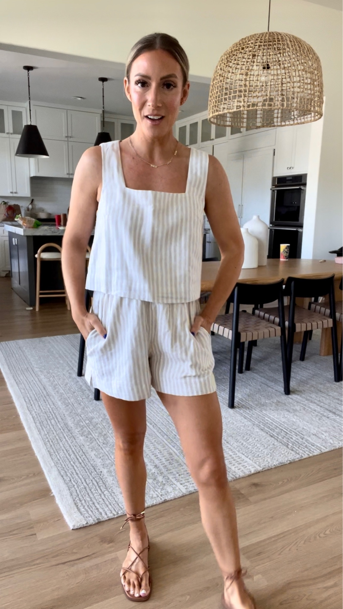 Abercrombie 2 piece linen set 20% off w code AFLTK So cute and comfy! TTS I’m wearing smalls 

#LTKshoecrush #LTKsalealert #LTKSpringSale