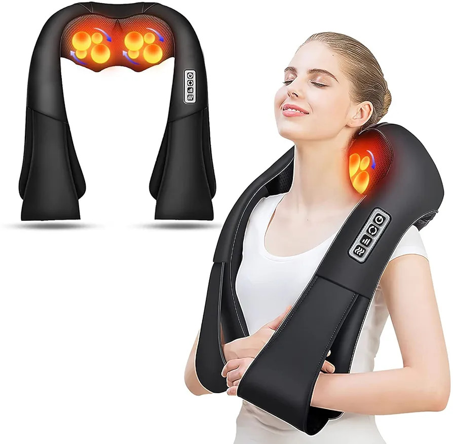 AERLANG Shiatsu Back and Neck Massager, Back Massager Deep Tissue Kneading Neck and Shoulder Mass... | Amazon (US)
