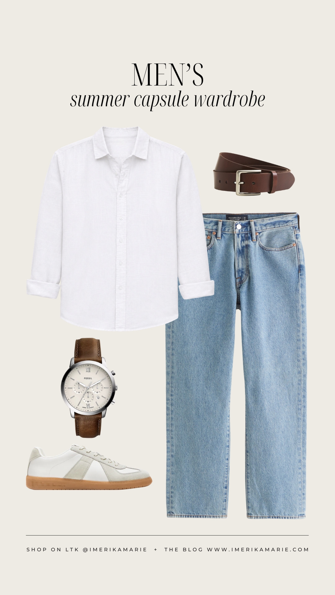 Men's Summer Outfit

linen long sleeve, jeans, sneakers

men's outfit. men's summer capsule. men's summer capsule wardrobe.

#LTKootd #LTKSeasonal #LTKMens