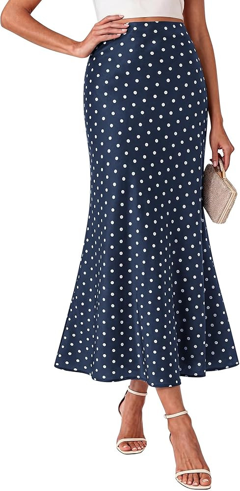 BTFBM Maxi Skirts for Women 2026 Summer Spring Boho Lightweight A Line High Waisted Wedding Guest... | Amazon (US)