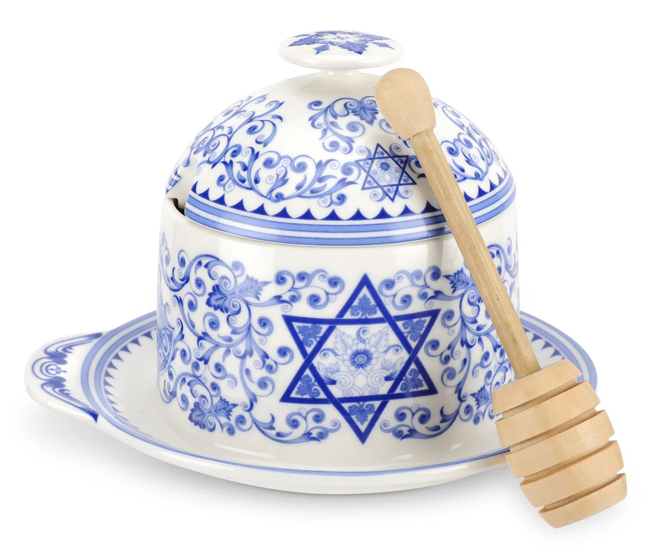 Spode Judaica Honey Pot With Drizzler & Reviews | Wayfair | Wayfair North America