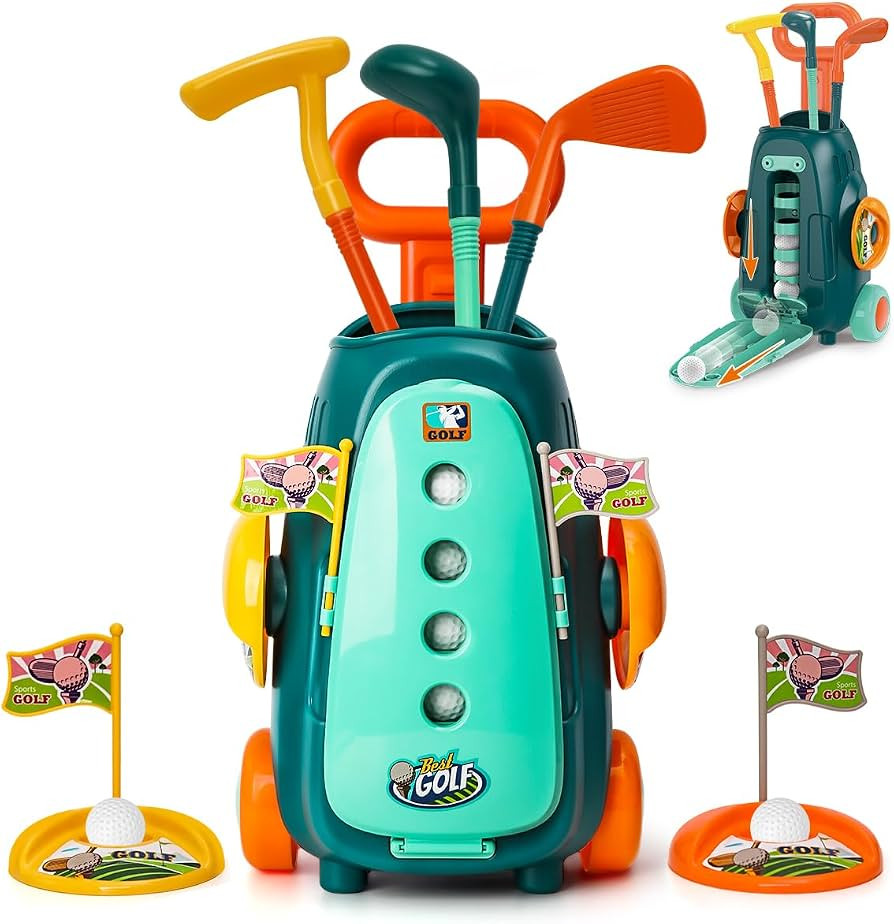Meland Toddler Golf Set - Kids Golf Club Set Toddler Kids Toys for 3 4 5 6 Years Old Boys Girls B... | Amazon (US)