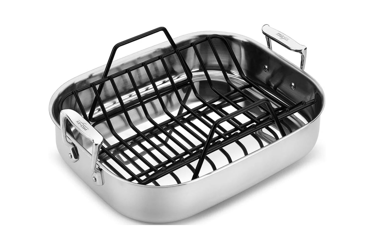 All-Clad Gourmet Accessories, Small Stainless Steel Roaster with Rack, 11 x 14 inch | Walmart (US)