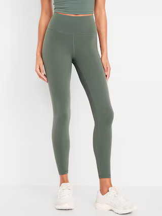 High-Waisted StudioSmooth 7/8 Leggings | Old Navy (US)