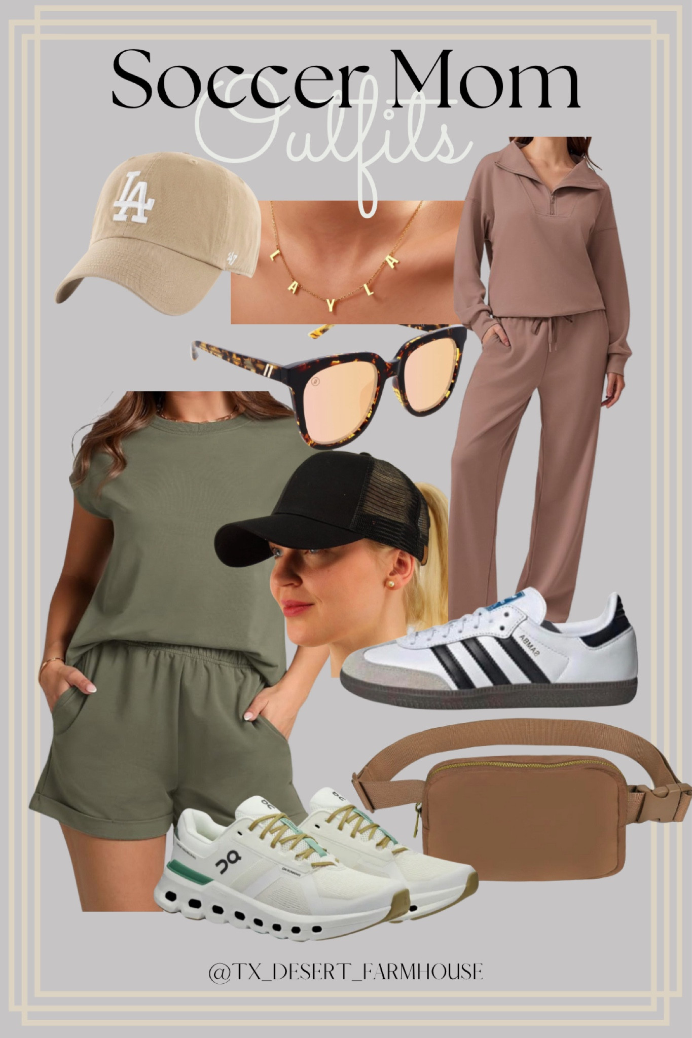 Soccer Mom Fall Outfits

WIHOLL 2 Piece Sets for Women Casual Summer Lounge Set Cap Sleeve Tops and Elastic Waist Shorts Tracksuit

PINSPARK 2 Piece Sets for Women 2024 Fall Outfits Sweatsuit Oversized Sweatshirt Wide Leg Sweatpants Matching Set Tracksuit

Samba OG Shoes Sneakers Tennis

On cloud cloud runner sneakers for women 

Blenders Eyewear Grove – Polarized Sunglasses – Butterfly Frames with Acetate Temples – 100% UV Protection – For Women

VOROLO Fanny Pack Crossbody Bag For Women And Men Belt Bag Gift For Women Bum Bag with Adjustable Strap for Sports Brown

C.C Ponytail Messy Buns Trucker Ponycaps Plain Baseball Visor Cap Dad Hat

#soccermom #soccermomfits #soccermonoutfits #falloutfits #saturdayattire #casualattire #sweatsuit #jumpsuit #pantsuit

#LTKActive #LTKStyleTip #LTKFindsUnder50