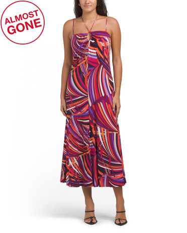 Retro Print Maxi Dress | TJ Maxx