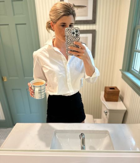 Same shirt, different day. I can’t get enough of the Julia Amory white button down. It’s a tailored fit and easy to throw on with a summer skirt, dressy shorts or high-rise jeans  

#LTKworkwear #LTKstyletip