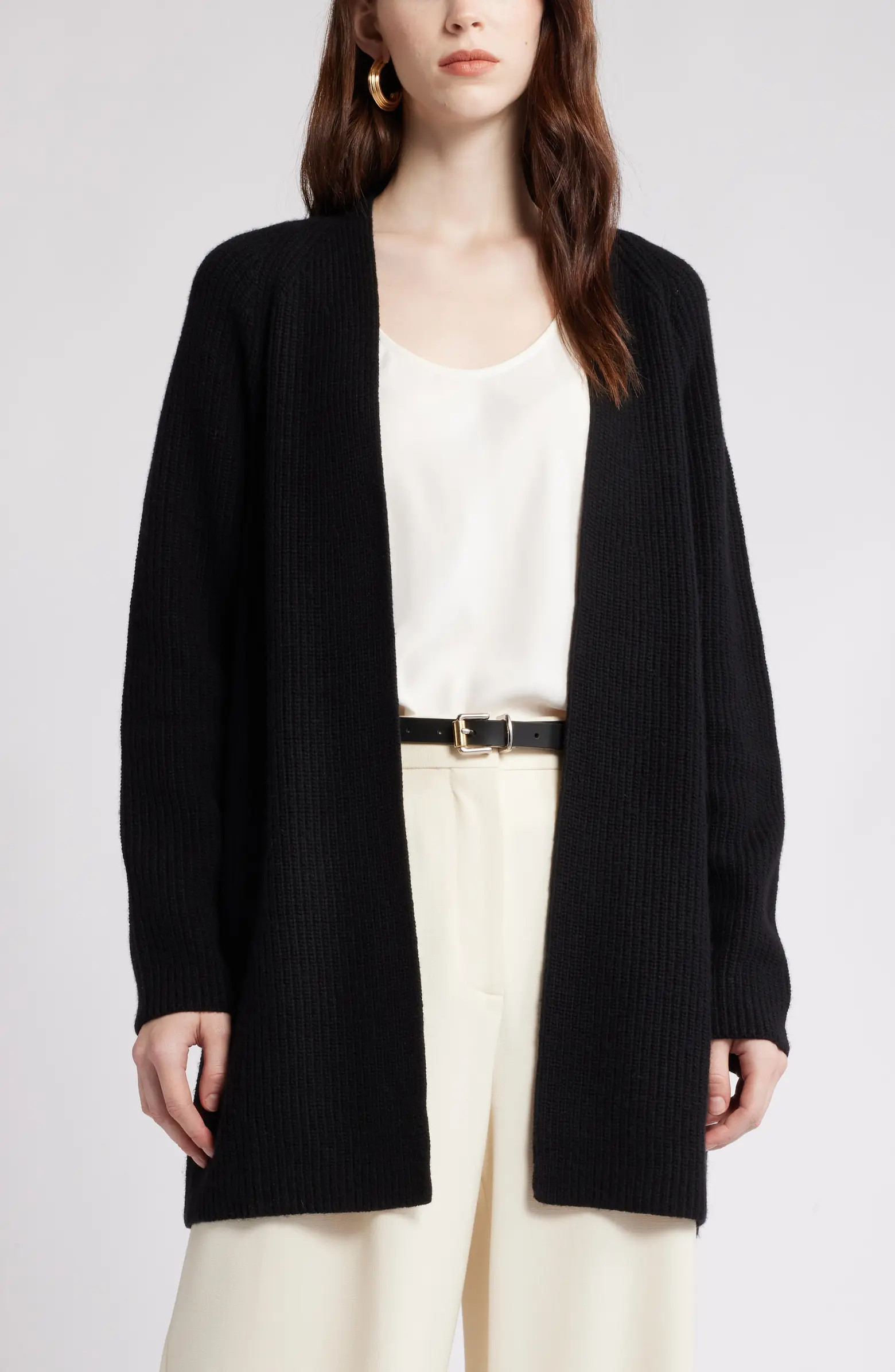 Rib Long Cardigan | Nordstrom