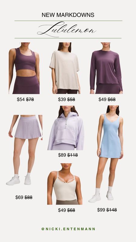 New markdowns from Lululemon! This a great time to grab a piece if you’ve had your eye on it! 

Lululemon markdowns, lululemon, athleisure, activewear, athletic dresses, tennis skirt, fitness, lululemon sale

#LTKActive #LTKfitness #LTKsalealert
