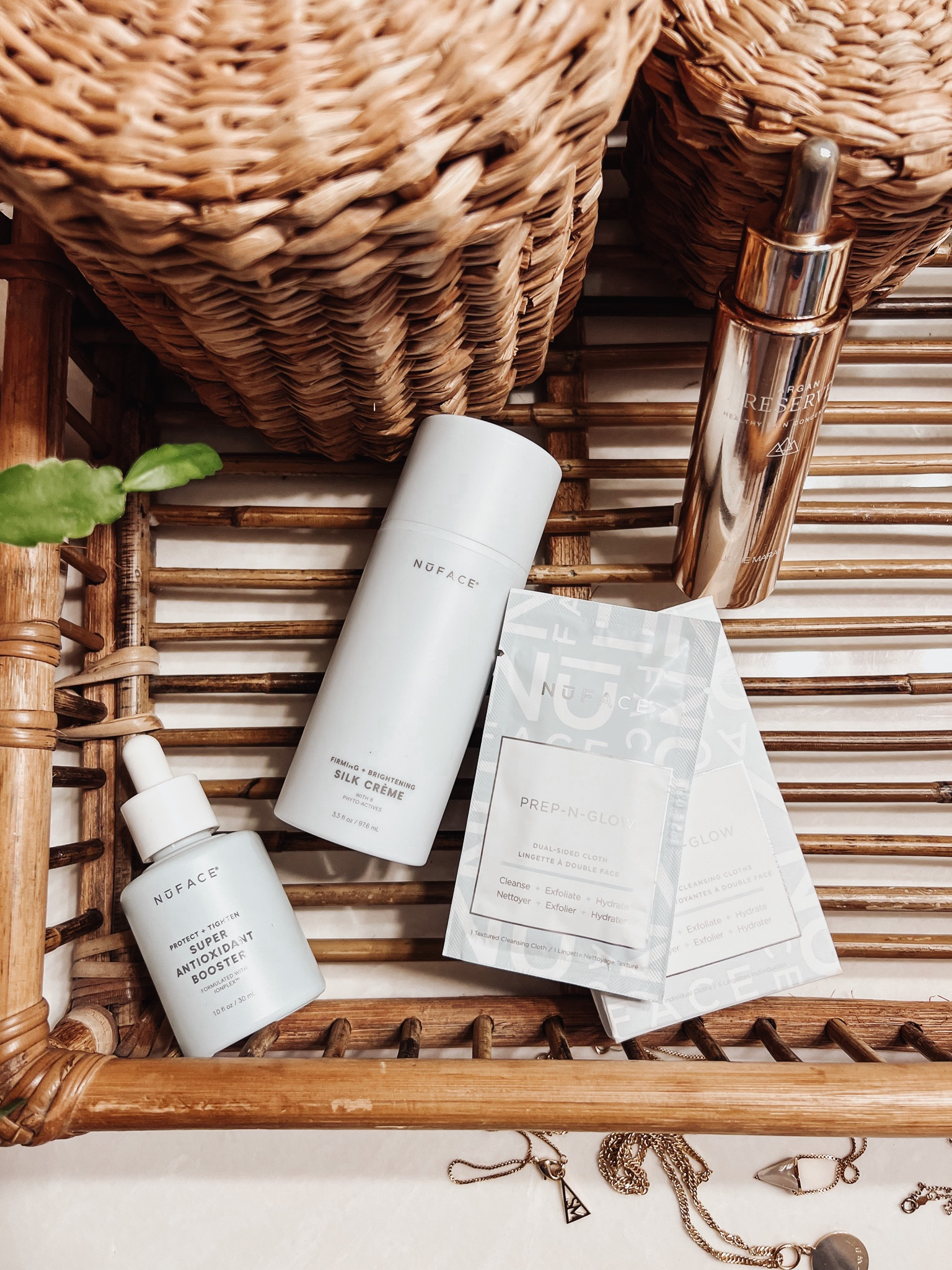 What I’m loving right now on my beauty shelf. First, #nufaces face towelettes are the absolute best. With two textures on each side, you get the ultimate exfoliator and smoothing and softening experience and results. Finishing off with the super booster serum and brightening moisturizer. I’m loving the results along with my #nuface device. When I need that extra dose of moisture and radiance, I apply the #josiemaran reserve concentrated argan oil. An absolute must. All from qvc #qvcbeauty #qvc #loveqvc #nufaceskincare #facetowelettes #exfoliatefacetowels #beautyshelf 

#LTKbeauty #LTKunder50 #LTKhome