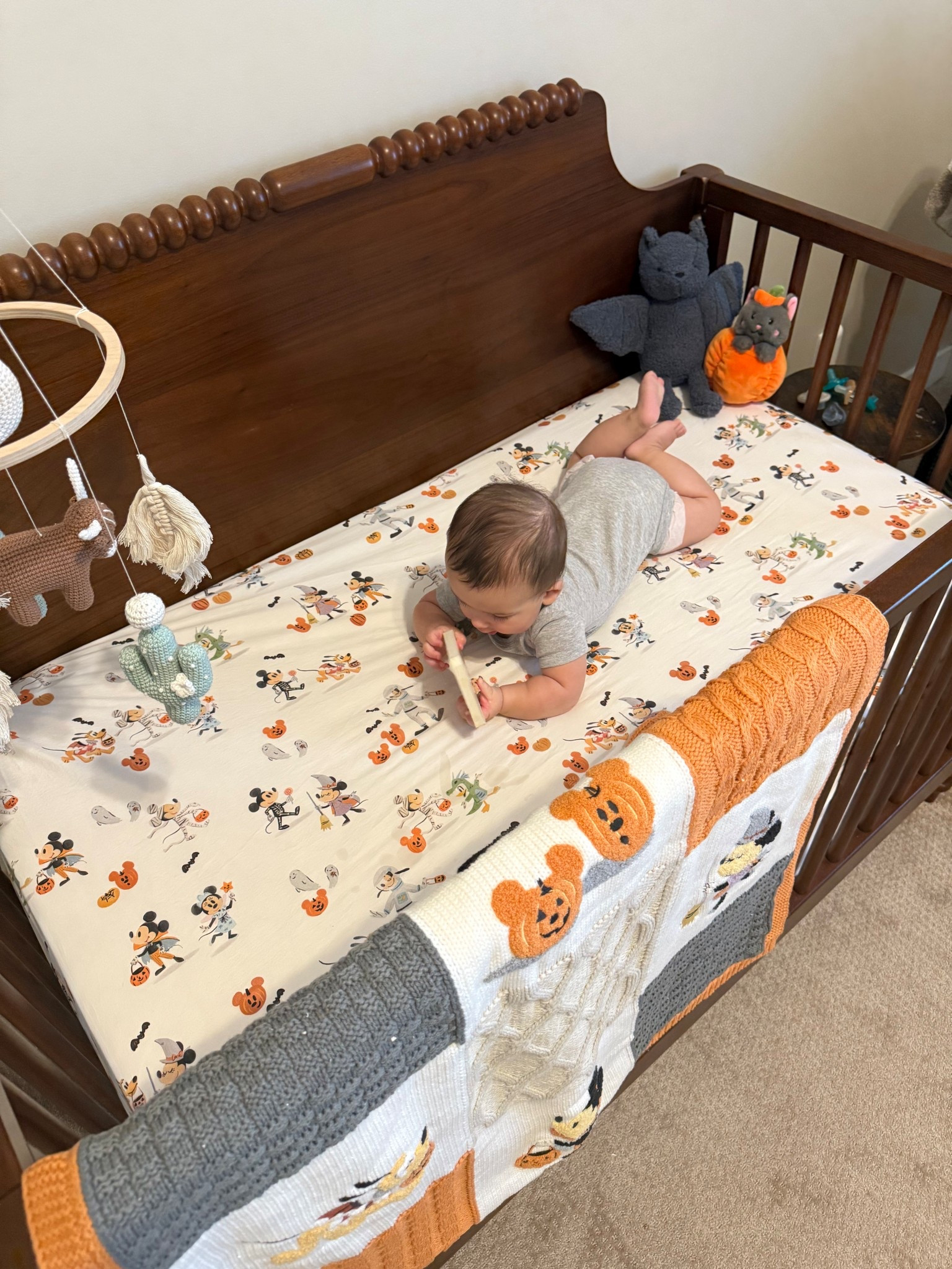 Halloween crib bedding 🎃 

#LTKBaby #LTKKids #LTKSeasonal