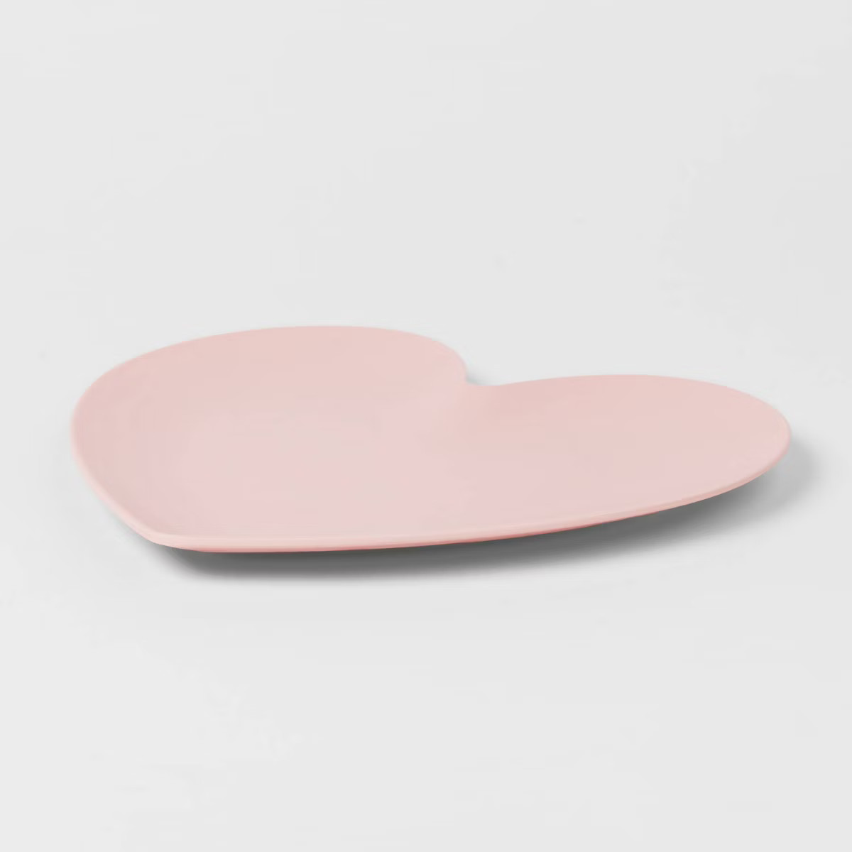 9.63" Valentine's Day Figural Heart Appetizer Plate Pink - Threshold™ | Target