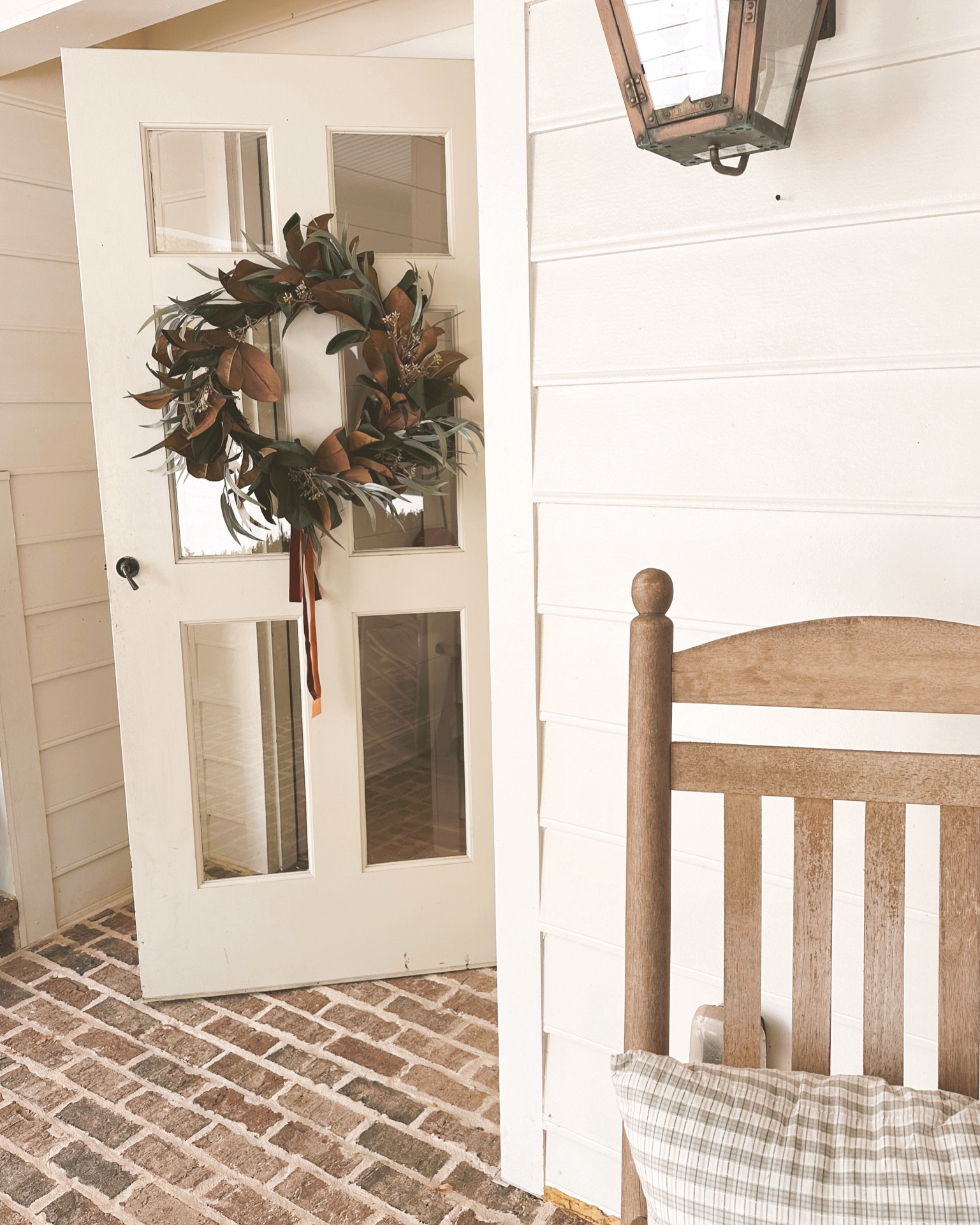 Fall front door porch wreath from Studio McGee + Target 🍂 

#LTKFallSale #LTKSeasonal #LTKHome