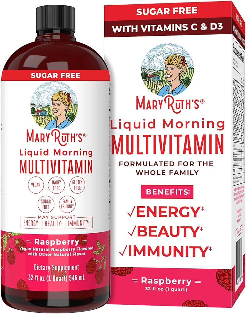 Multivitamin Multimineral for Women Men & Kids by MaryRuth's | No Added Sugar | Vegan Liquid Vita... | Amazon (US)