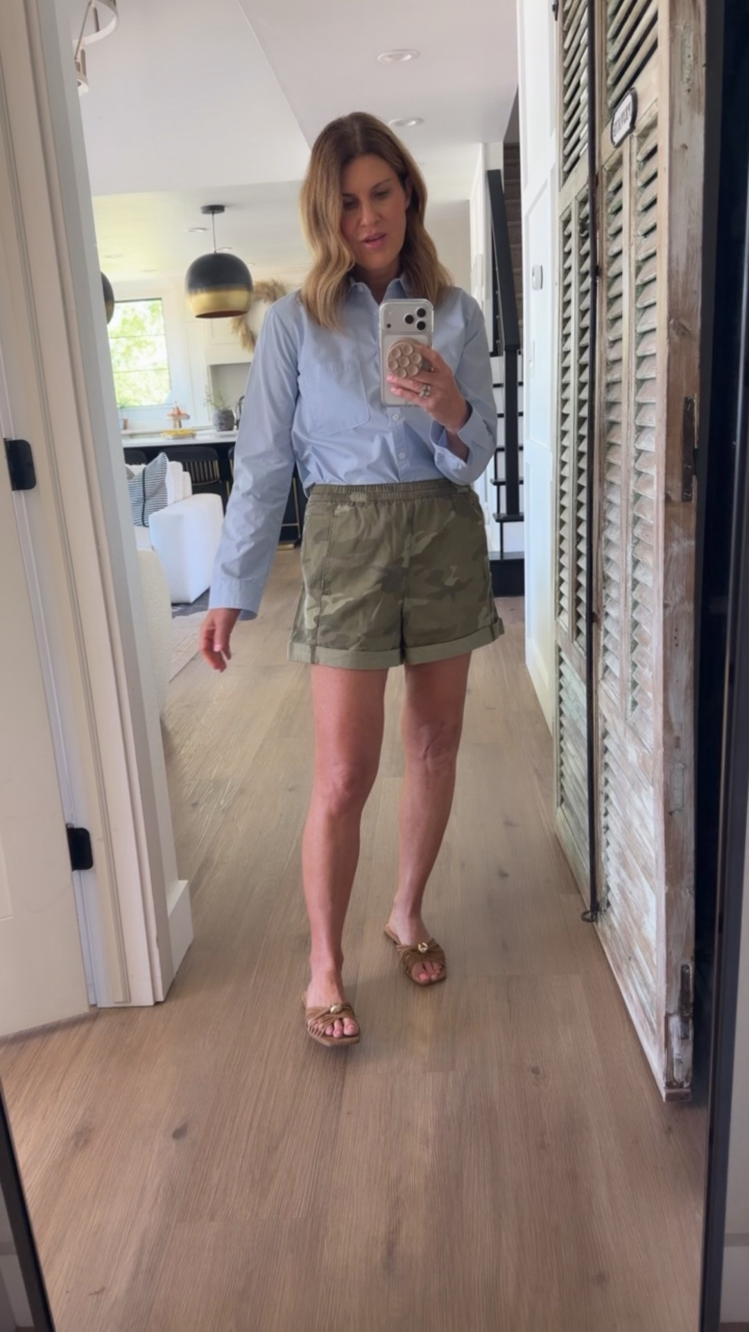Cute camo shorts . They run a bit oversized. I’m in a small but could have sized down. Top is a small
Code: SPOILEDHOME20