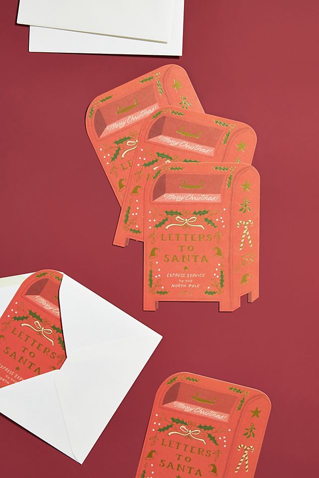 Rifle Paper Co. Letters to Santa Cards, Set of 8 | Anthropologie (US)