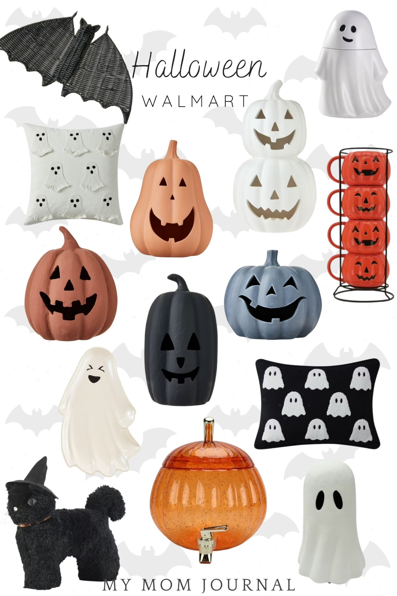 Walmart’s Halloween line has so many items that look identical to Pottery Barn’s for a much more affordable price! Don’t get me wrong, I love Pottery Barn - but I love mixing in items like these too! The bats are in my cart. Wouldn’t they be cute hanging on our front porch? 🦇 

#LTKFindsUnder50 #LTKSeasonal #LTKHome