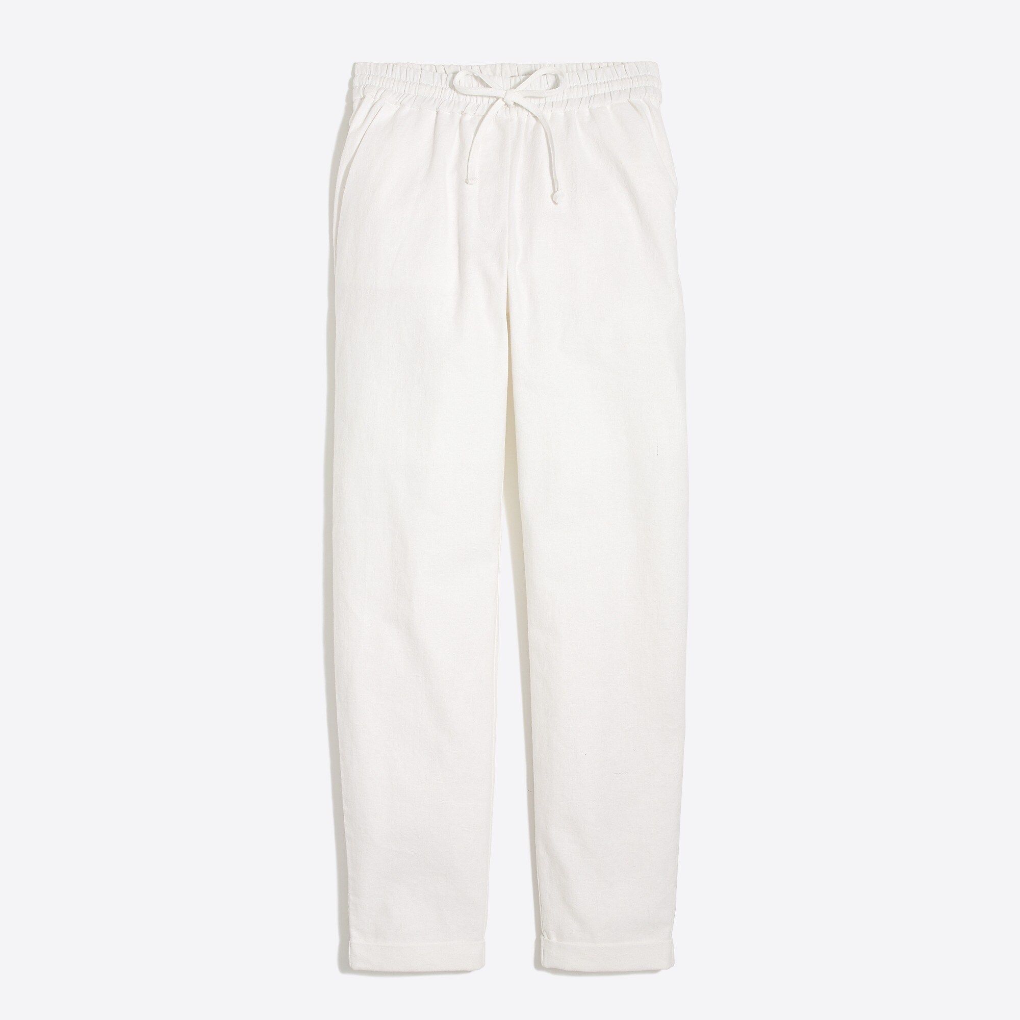 Linen-cotton drawstring pant | J.Crew Factory
