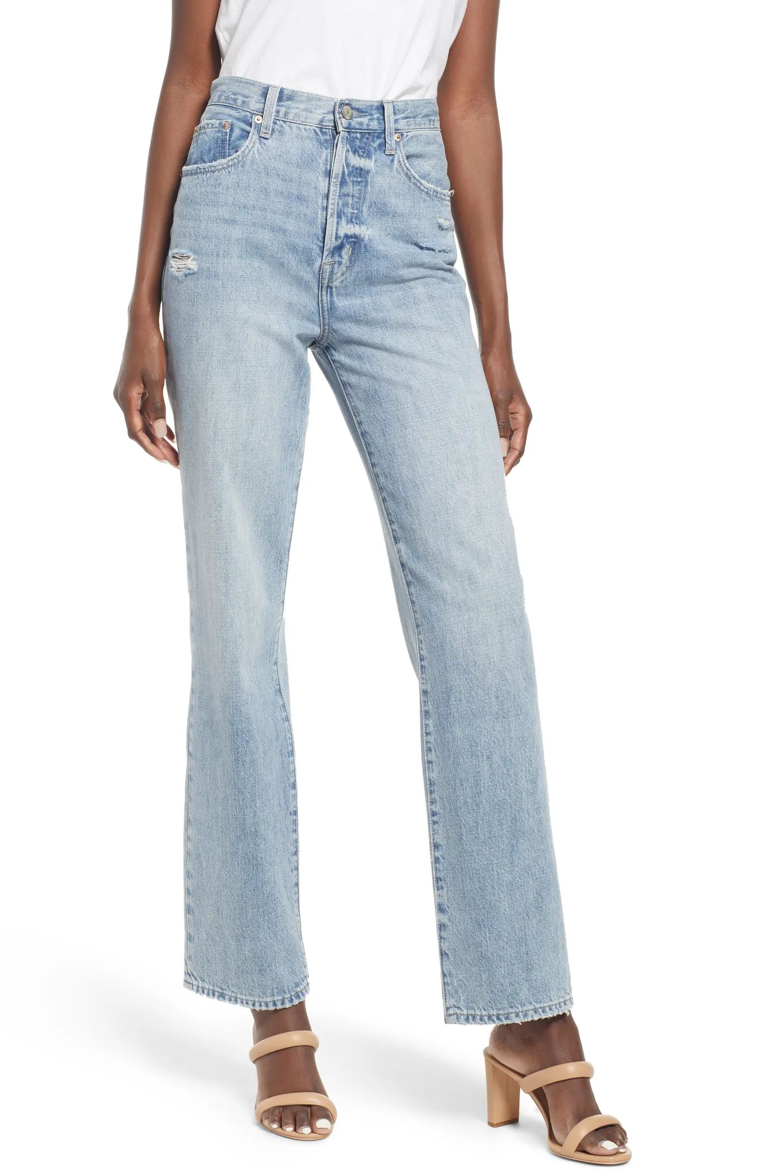 Cassie High Waist Straight Leg Jeans | Nordstrom