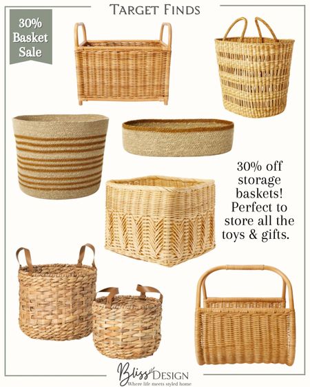 30% off Target Baskets! Perfect for toy storage and organizing!

Baskets, sale, toys, home, decor, studio mcgee, Target 

#LTKFind #LTKsalealert #LTKhome