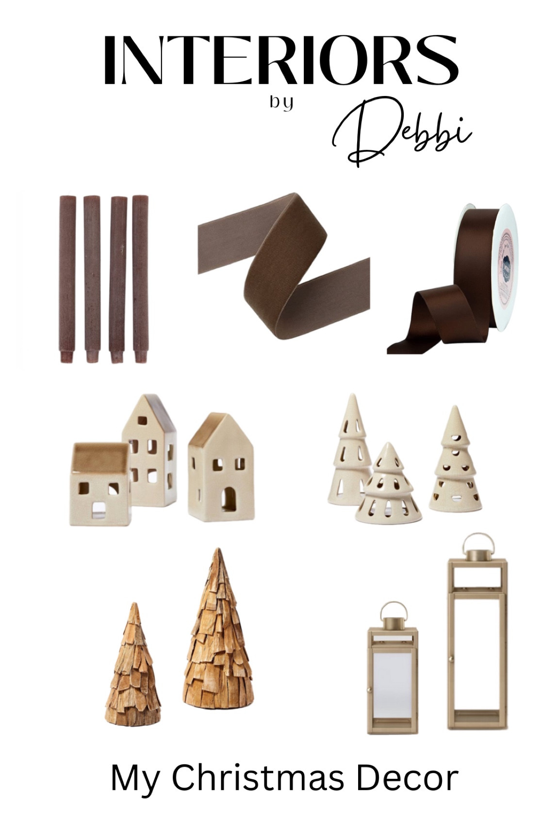 My Christmas Decor
Brown taper candles, brown velvet ribbon, village houses, ceramic trees, gold lanterns
#founditonamazon #target

#LTKhome #LTKHoliday #LTKSeasonal
