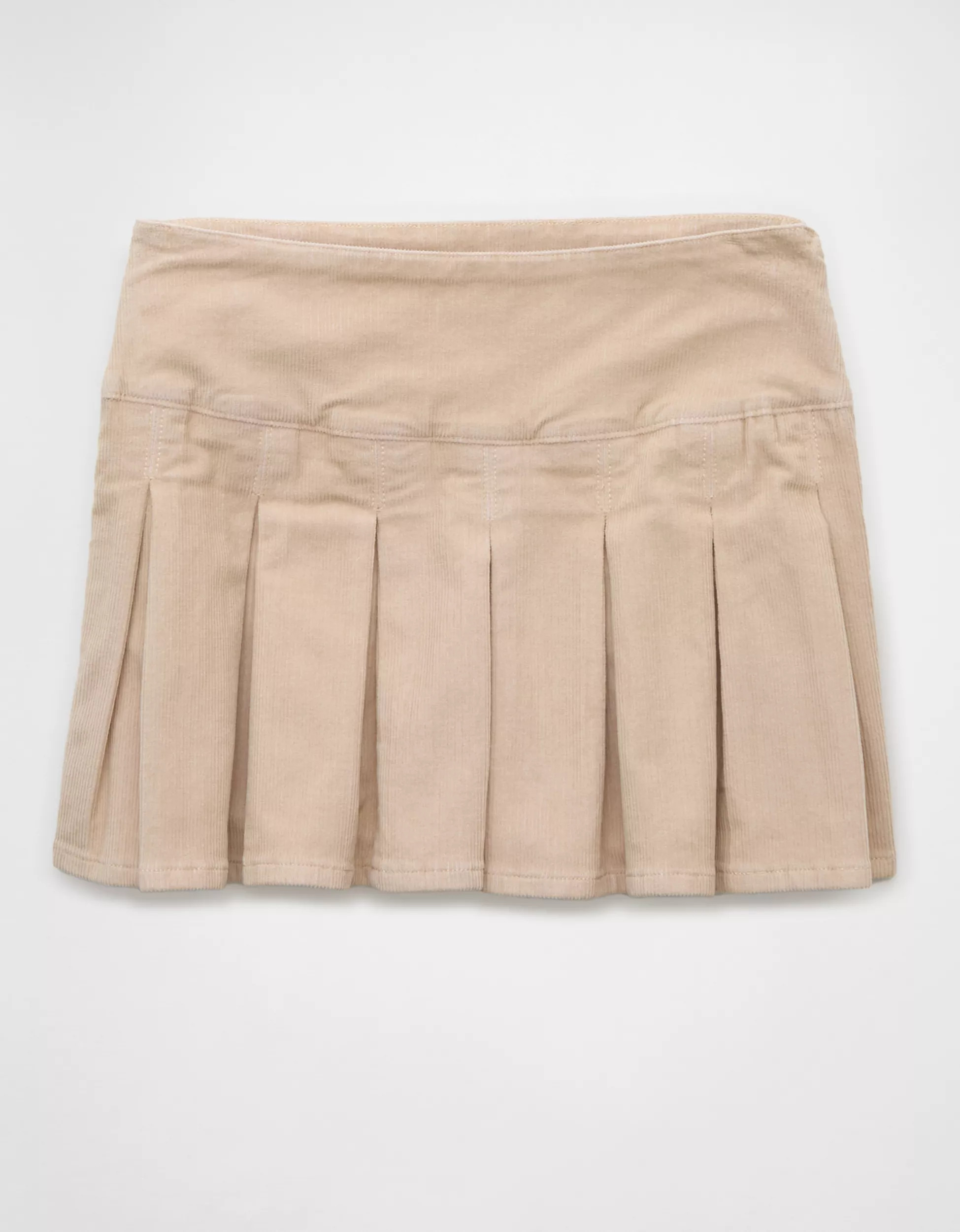 AE Corduroy High-Waisted Pleated Mini Skort | American Eagle Outfitters (US & CA)